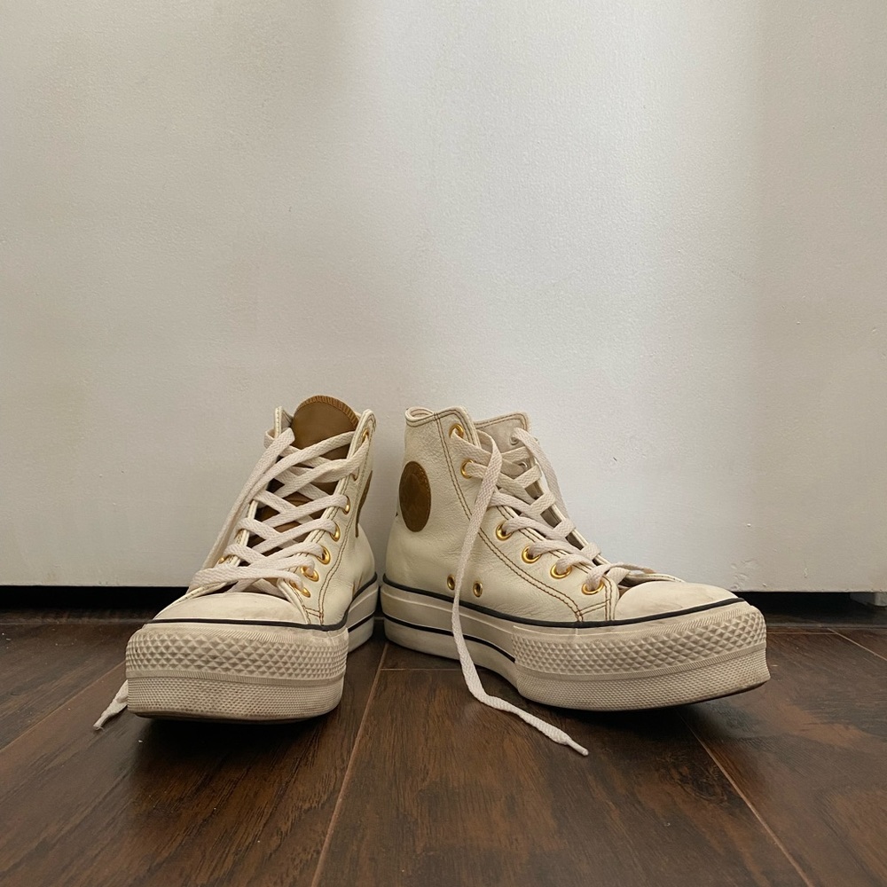 Custom platform leather high top converse 9 women’s